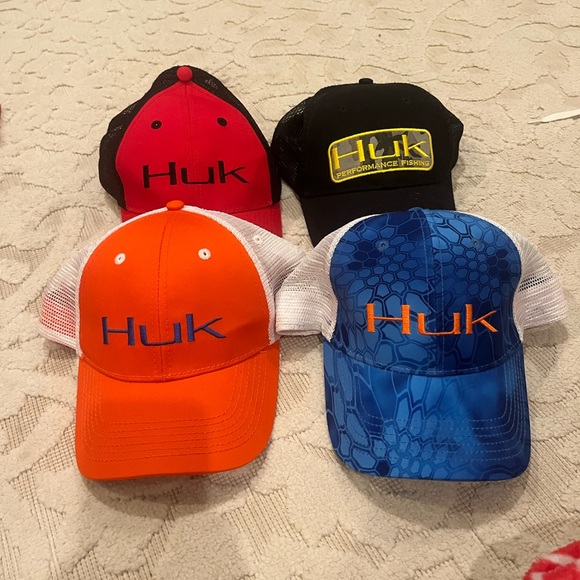Huk Men's Hats - Red, Black, Orange, Blue - Picture 1 of 8